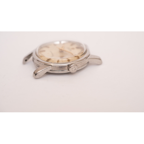 26 - Omega Seamaster in steel. 34mm. Reference 2846/8-1SC. Snap back case. Champagne dial with gold indic... 