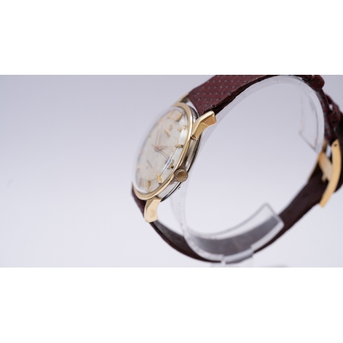 44 - Omega Constellation, gold capped. 34mm. Reference 166.005. Pie-pan dial with gold baton markers, fea... 