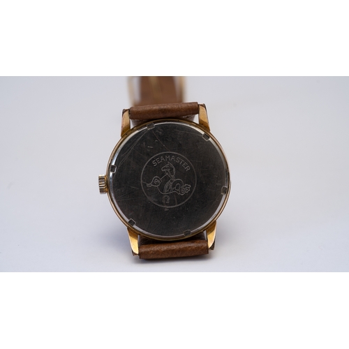 28 - Omega Geneve in gold plate. 32.5mm. Reference 135.012. Manual wind calibre 601 movement. Unsigned cr... 