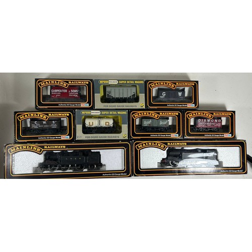 237 - A quantity of Mainline etc OO Railway. 2 Class N2 0-6-2 tank locomotives, an un-numbered example in ... 