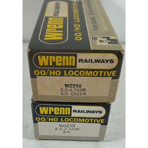 236 - 2 Wrenn Railways OO Locomotives. 2 BR Class 4MT 2-6-4 tank 80033 (W2218) in lined black livery. Plus... 