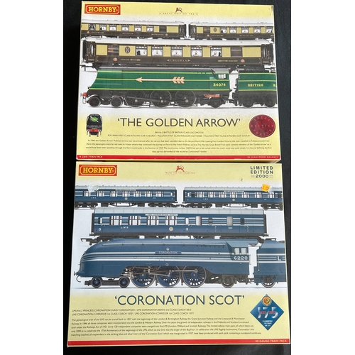 127 - 2 Hornby OO Train Packs. Coronation Scot (R.3092). Comprising 4-6-2 tender locomotive 'Coronation' 6... 