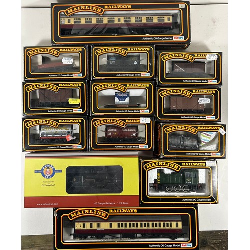 133 - A quantity of Mainline etc OO Railway. A BR Class 43XX 2-6-0 locomotive, 5328. A BR Class 03 0-6-0 d... 