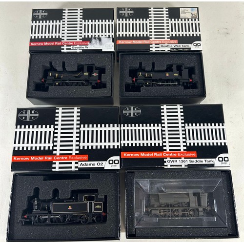 134 - 4 Kernow Model Rail Centre Locomotives. 2 BR Beattie 2-4-0 Well Tank's 30586 early crest (K2052) and... 