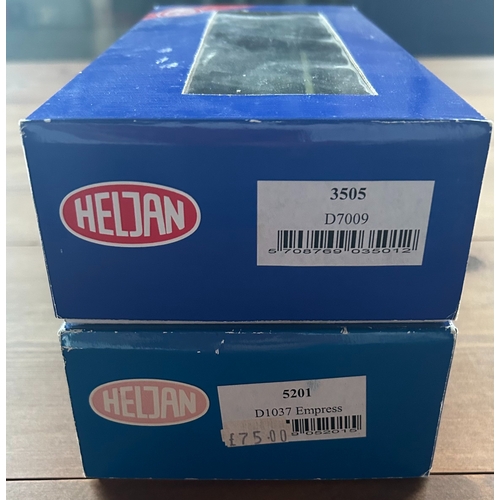142 - 2 Heljan OO Locomotives. A BR Class 52 Co-Co diesel hydraulic 'Western Empress' D1037 (5201). Plus a... 