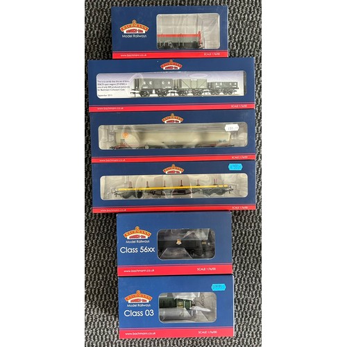 155 - Bachmann Branch-Line OO Railway. 2x Locomotives- BR Class 56XX Steam Locomotive, in BR black, early ... 