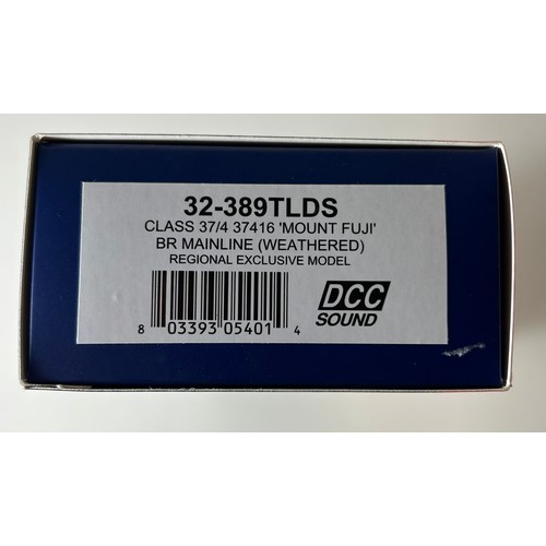 170 - Bachmann Branch-Line OO Diesel-Electric Locomotive. Class 37 37416 'Mount Fuji' (32-389TLDS).With DC... 