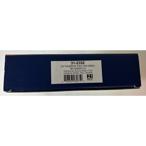 175 - Bachmann Branch-Line OO Class 205 2-Car DEMU Set. (31-235Z). 2H Thumper in BR Green (V). Produced ex... 