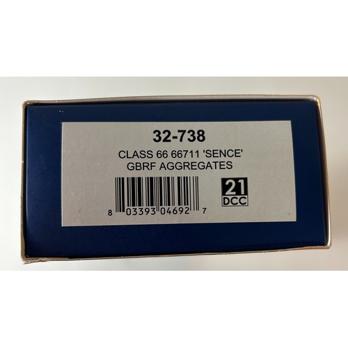 180 - Bachmann Branch-Line OO Diesel-Electric Locomotive. Class 66 66711 (32-738). 21DCC. In GB Railfreigh... 