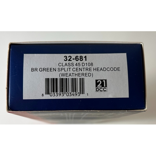 183 - Bachmann Branch-Line OO Diesel-Electric Locomotive. Class 45 D108 (32-681). With 21 DCC. In BR Green... 