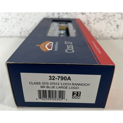 197 - Bachmann Branch-Line OO Diesel-Electric Locomotive. Class 37 37012 'Loch Rannoch' (32-790A). With 21... 