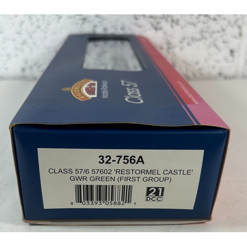 204 - Bachmann Branch-Line OO Diesel-Electric Locomotive. Class 57 57602 'Restormel Castle' (32-756A) in G... 