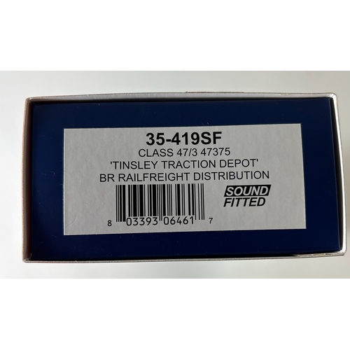 206 - Bachmann Branch-Line OO Diesel-Electric Locomotive. Class 47 47375 'Tinsley Traction Depot' (35-419S... 