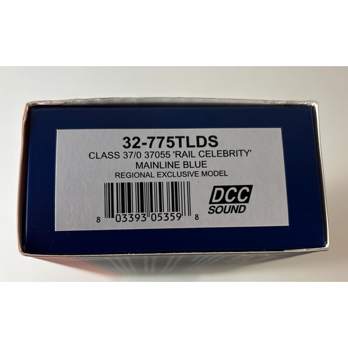 210 - Bachmann Branch-Line OO Diesel-Electric Locomotive. Class 37 'Rail Celebrity' 37055 with DCC Sound (... 