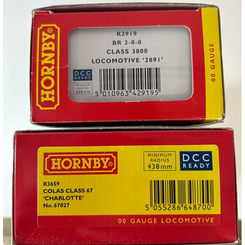 227 - 2 Hornby OO Guage Locomotives, both DCC Ready. R2919 BR 2-8-0 Class 3800 No '2891'. Together with a ... 