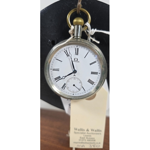 315 - A WWI Omega Royal Flying Corps Cockpit Watch, the back marked 