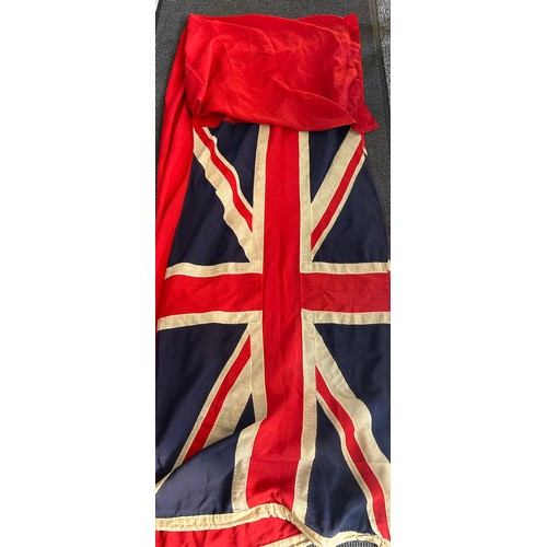 405 - A large cotton red ensign flag (‘red duster’), 72” x 140”.  Good Condition.