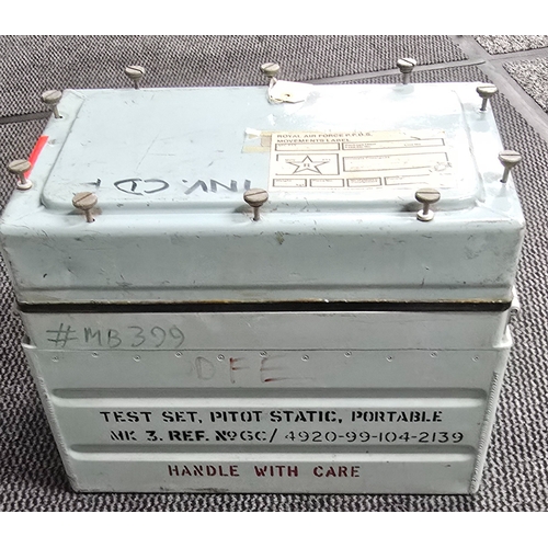 359 - Smiths portable pilot-static test set for calibrating and testing airspeed, indicators and altimeter... 