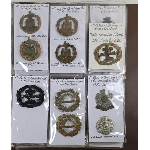 420 - 33 restrike Territorial Infantry cap badges, including several officers silver plated. GC to VGC dis... 