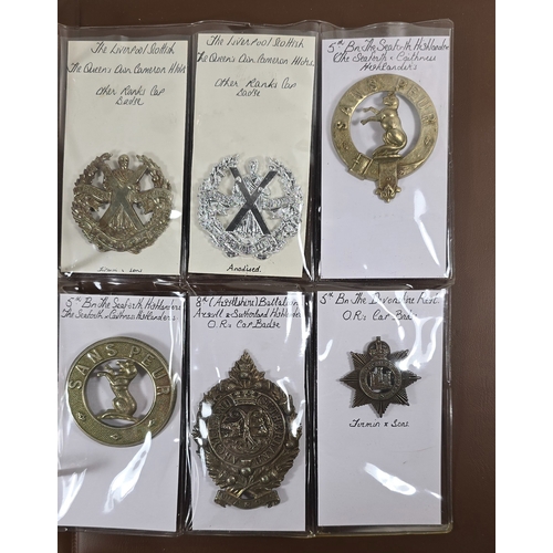 420 - 33 restrike Territorial Infantry cap badges, including several officers silver plated. GC to VGC dis... 