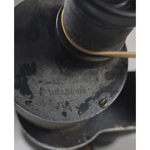 387 - Zeiss Karoly Gyor spotting binoculars, WW1 military spotting optics. GC