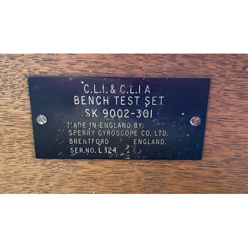 377 - Sperry gyroscope Company bench test set.used for servicing aircraft Instruments.