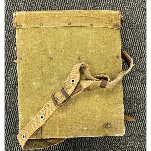 502 - WW1 Bulgarian army medical Tornister Pack Red Cross to the front filled with post war bandages.