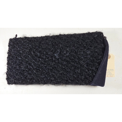 509 - A very scarce Palestine Police astrakhan busby with black crown & bag, black composition unit bu... 