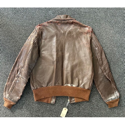 513 - Type A-2 WW2 era US Army air forces flight jacket made by rough wear clothing company size 36, pleas... 