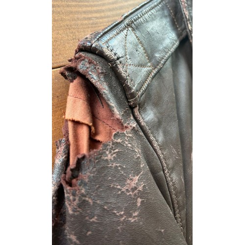 513 - Type A-2 WW2 era US Army air forces flight jacket made by rough wear clothing company size 36, pleas... 