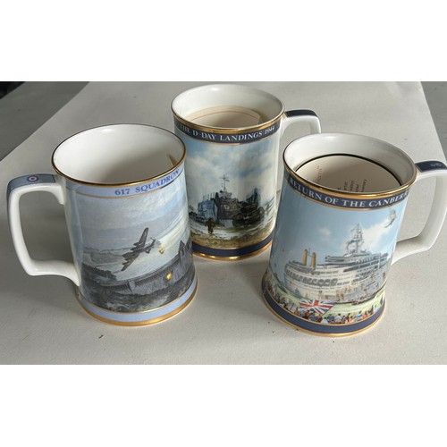 374 - 6 Royal Doulton tankards by Geoff Hunt inc; 