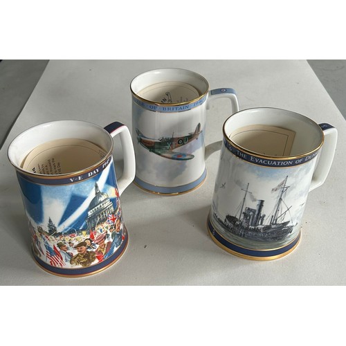374 - 6 Royal Doulton tankards by Geoff Hunt inc; 