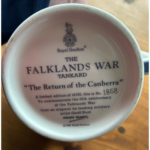 374 - 6 Royal Doulton tankards by Geoff Hunt inc; 