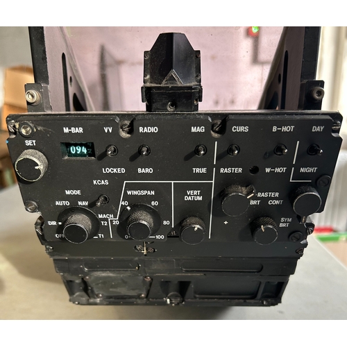 376 - A scarce Tornado HUD pilot’s BAE System display unit, badged as ‘Standard Software – PILOTS DISPLAY ... 