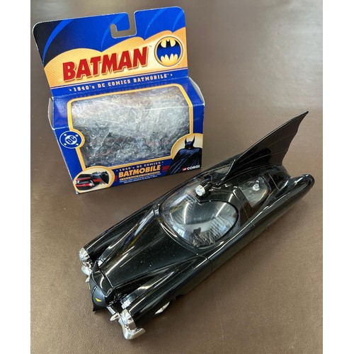 50 - A small quantity of various makes. Batman toys - 2x Jonny Lightning 1:24 Batmobile - 2 variations. P... 