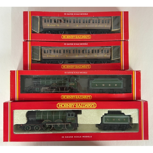 23 - A quantity of OO Model Railway by Hornby. 2 LNER tender locomotives- a B12/3 4-6-0 8579 and a Hunt C... 