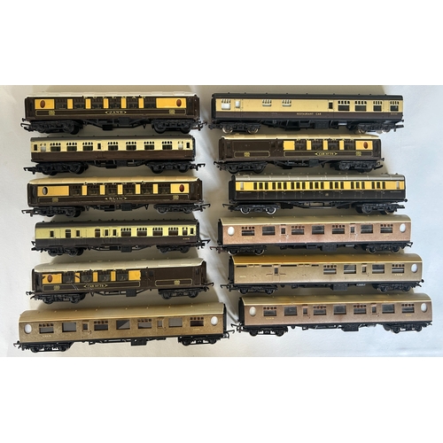 12 - A quantity of OO Model Railway by various makes, Hornby, Bachmann, Tri-ang, Lima etc. 3 locomotives ... 