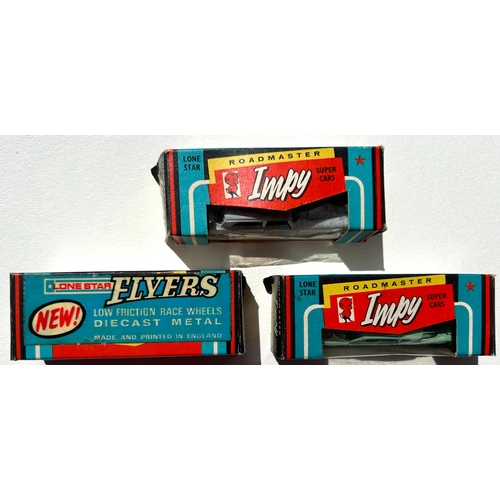 54 - 3 Lone Star Impy/Flyers series Cars. No.11 Gran Turismo (Corvette Stingray). In metallic turquoise. ... 