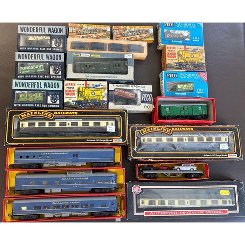 8 - A good quantity of OO Railway. Including locomotives and rolling stock and accessories. By various m... 