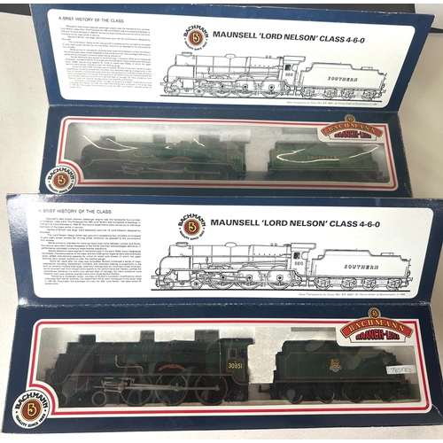 10 - A quantity of Bachmann OO Model Railway. 2x Lord Nelson Class locomotives - Southern Railway example... 