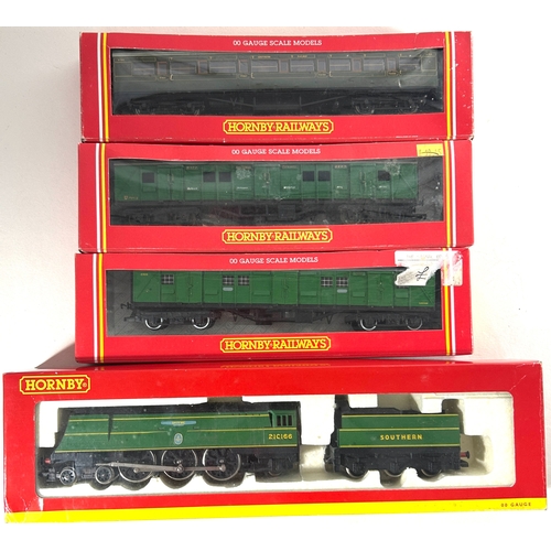 26 - A quantity of Hornby locomotives and passenger rolling stock. 3 locomotives - Battle of Britain Clas... 
