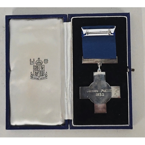593 - George Cross (James Pollitt 1935), GEF, in Royal Mint case, this being an exchange issue for an Edwa... 