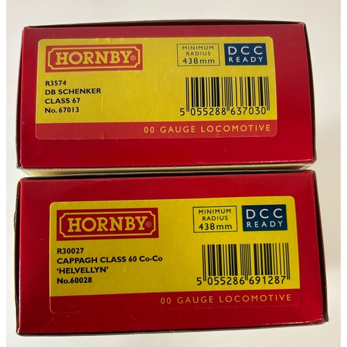 11D - 2 Hornby OO Gauge Locomotives. Both DCC Ready. R3574 DB Schenker Class 67, No: