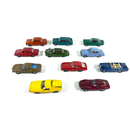 32 - LONE STAR Flyers and Road Masters group of 11 models. Ford Corsair in red, Fiat 2300S in metallic gr... 