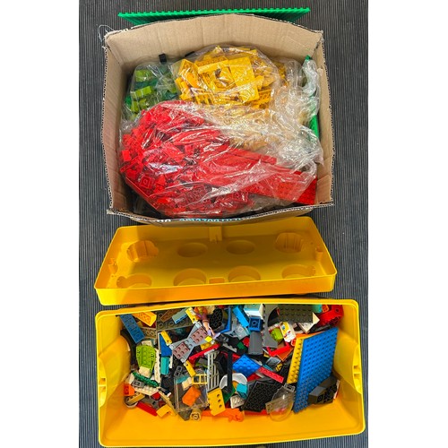 16 - Large quantity of mixed  Lego plus a selection of Playmobil sets. (wear to boxes and not complete). ... 
