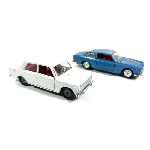 46 - 2 Italian Mercury Cars. A Fiat 2300S Coupe (23), in light metallic blue with red interior. Plus a Fi... 