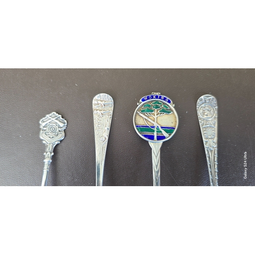 343 - A silver Society of Miniature Rifle Clubs teaspoon, HM Sheffield 1921; a Rifle Practice teaspoon the... 