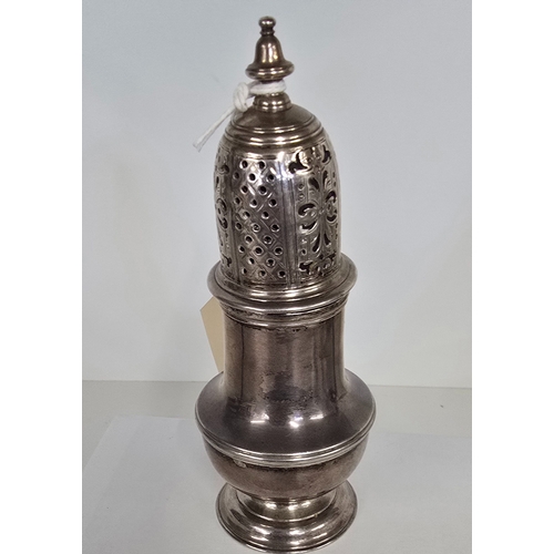352 - A George II silver sugar sifter by Samuel Wood, London, 1745. approx. weight 114gms, VGC.