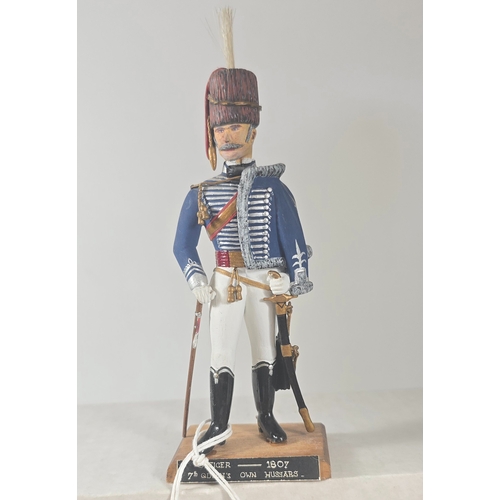 360 - A finely carved and decorated wooden figure 5.5
