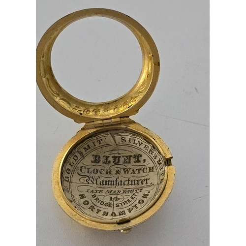 317 - An attractive gilt pair-case verge watch by Geo. Searson, 1762, with fine quality movement, the repo... 